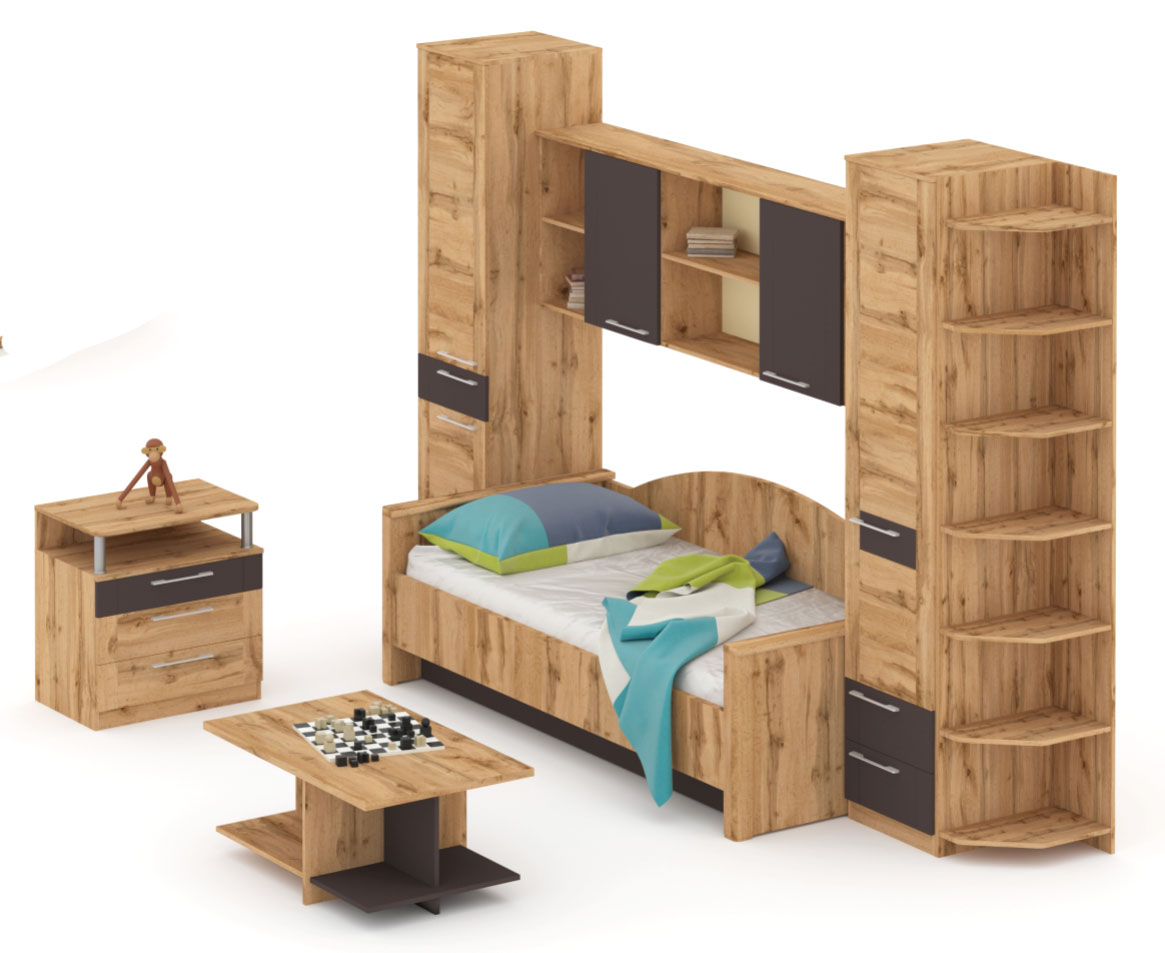 Мебель для молодёжной комнаты TIARA - композиция 4