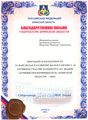 Благодарность губернатора Брянской области 2005